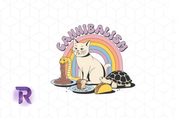 Cannibalism Rainbow Cat Snake PNG