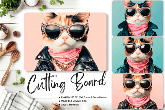 Cat Cutting Board Animal Chopping Board7