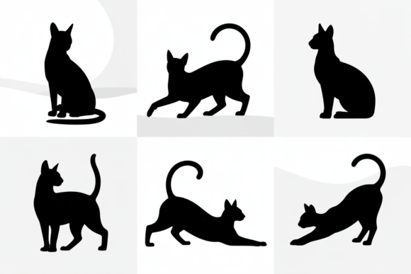 Cat Silhouettes Set