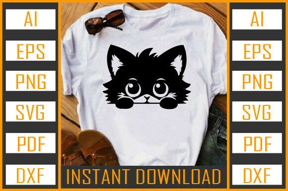 Cat Vector Silhouette 14