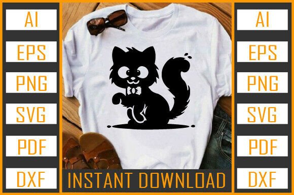 Cat Vector Silhouette 25