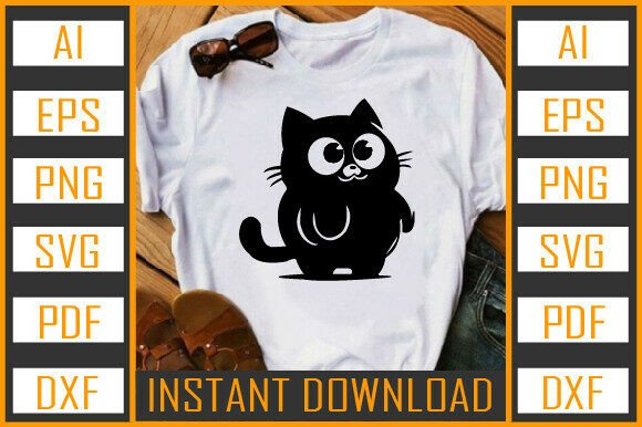 Cat Vector Silhouette 28
